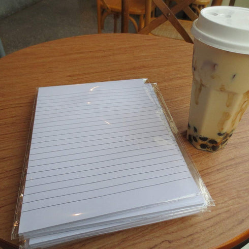 Large Sticky Notes, White Color, 6x8 inches, 6 Pads, 50 Sheets per Pad, Lined Self-Stick Note Pads