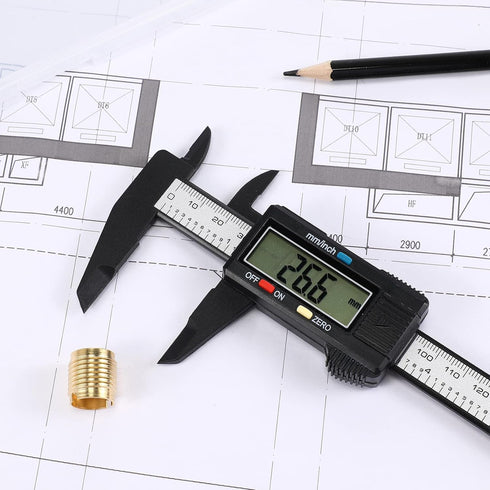 Electronic Digital Calipers, LCD Measuring Tool with Inch and Millimeter Conversion, Suitable for DIY/Jewelry