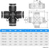TAILONZ PNEUMATIC 3/8 Inch OD Straight Push Fittings Plastic Quick Release Connectors PZA-3/8 (Pack of 5)