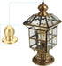 1.1" 1 Set 1/4-27 PATIKIL Tall Brass Lamp Finials Cap Knob, Lamp Screw Holder Tapped for Table and Floor Lamp Shade