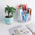 Pencil Holder for Desk, 360-Degree Rotating Pen Marker Crayon Organizer, Spinning Acrylic Desk Pen Organizer Storage, 5 Slots Large Capcaity Caddy for Home Office School Kids Art Supplies by Flytreal