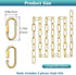 6 6 66 1 garini Feet Gold Light Fixture Chain Feet, Adjustable Metal Pendant Chandelier Chain Extension with Detachable