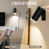 Dimmable Afyuol Battery Operated Wall Sconce CCT Wireless Reading Light, Rechargeable LED Wall Light with Magnet Ball