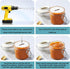 Hidaily 11.8 Inch Peanut Butter Stirrer, Stainless Steel Peanut Butter Stirring Tool with Silicone Jar Spatula, Mixer