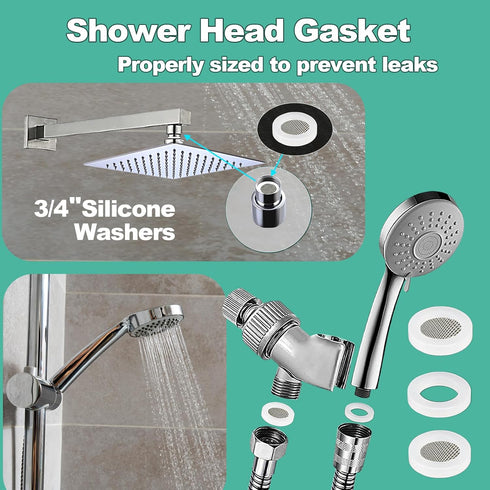 32 Size 705 Pcs Plumbing Washers and O-Ring Kit, 2-in-1 Rubber Gasket Assortment for Faucet, Spigot, Pressure Washer