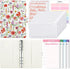 SKYDUE A6 Budget Binder, Money Organizer for Cash with 8pcs Zipper Envelopes,12pcs