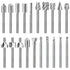 20Pc HSS Router Bit Set with 1/8"(3mm) Shank for DIY Woodworking, Carving, Engraving, Drilling & Sculpting
