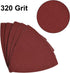 uxcell Detail Sander Sandpaper, Triangular Sanding Paper, Hook and Loop Pads, Triangle Oscillating Multi Tool, 320 Grits
