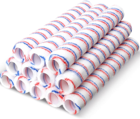 Leumoi 12 Pcs 18 Inch 1/2'' Nap Paint Roller Covers Refill Microfiber