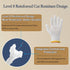 Dowellife Level 8 Cut Resistant Gloves, Food Grade, Medium White