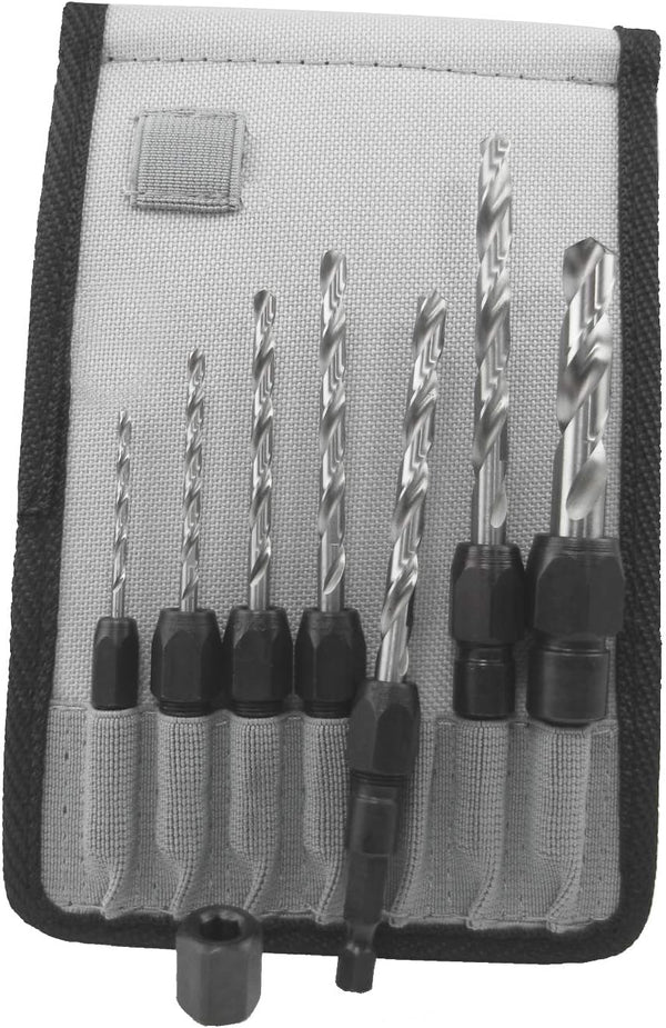 Make it Snappy Tools 7 Piece Drill Bit Adapter Set in Belt Clip Pouch #47001