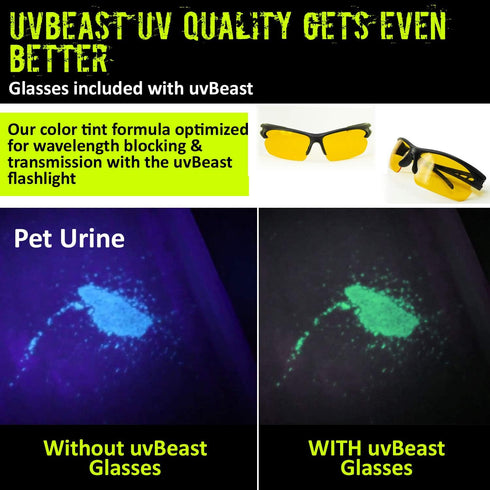 V2 385-395nm Commercial/Domestic uvBeast - Black Light UV Flashlight with HIGH Definition with Flood Effect UV Best