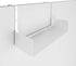 Wallniture Bali Cubicle Organizer, Metal Bookshelf with Buro Hanger Hooks, White