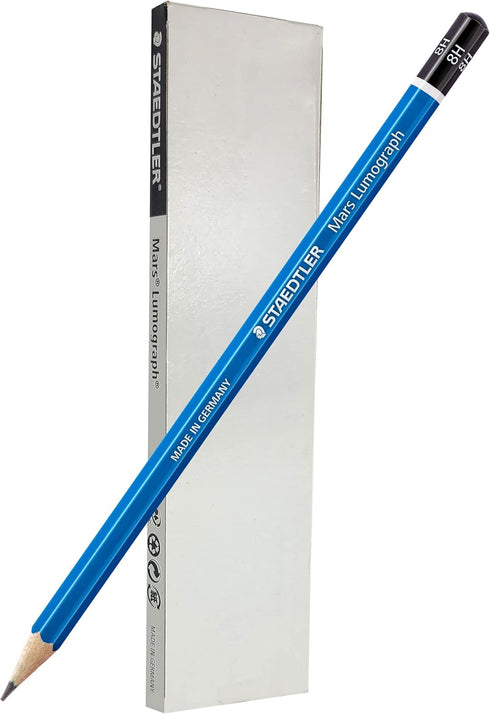 STAEDTLER Mars Lumograph 8H Graphite Art Drawing Pencil, 6 Pencils by STAEDTLER