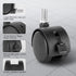 Dalyndar 4 Pack 1.5 Inch 1.5'' M8 Swivel Stem Caster Wheels Replacement Casters Furniture Wheel with Locking Brake