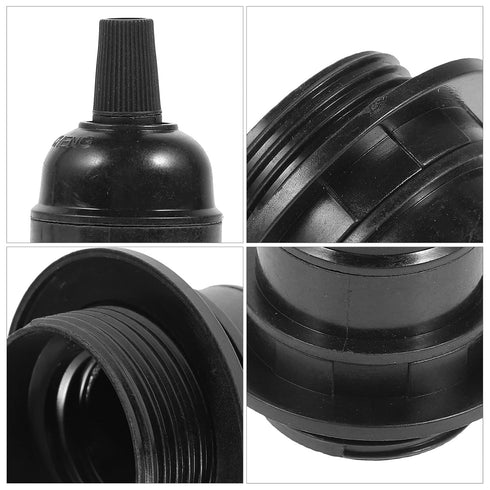 E27 E26 Bulbs 2.36X2.36X2.75In CALLARON Lamp Base Adapter Screw Lamp Holder with Removable Shade Collar for Pendant