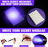 Tegeme 8 Set 4 4 Pcs Black Light Markers Invisible Ink Pen Mini UV Flashlights Invisible Ink Marker Disappearing Pen