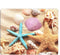 Seashell Gaming Mousepad, Colorful Seashell Starfish on Beach Mouse Pad for Computer Desk, 9.5 x 7.9 Inch