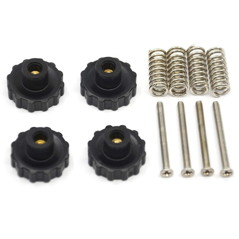 4PC Upgraded Hand Twist Leveling Nut, 22mm Diameter, Hot Bed Spring, M3X35mm Screws for ANYCUBIC Mega Platform