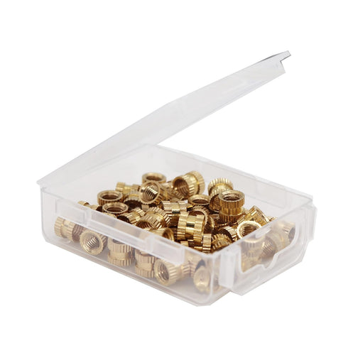 cSeao 120pcs M3 x 3 x 5mm Female Brass Heat Set Inserts for 3D Printer Laptop Plastic