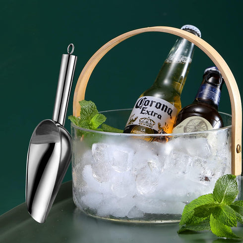 Egiriouth 3 OZ) Metal Ice ScoopKitchen Ice Scooper for Ice Maker,Stainless Steel Small Ice Scooper for FreezerKitchen
