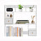 lxrnqcey 3-Tier Desktop Bookshelf, 9 Compartments Desktop Organizer Shelf, Home Office Desk Organizer,