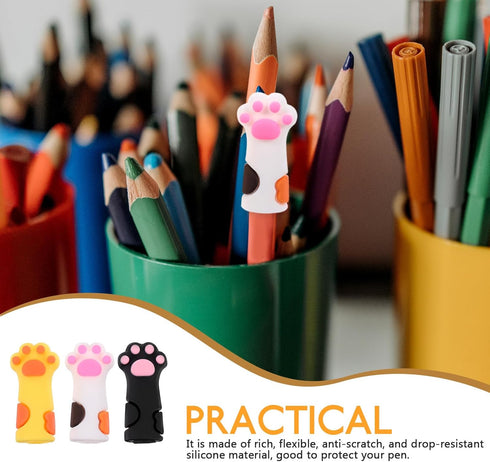 SAFIGLE 6Pcs Cat Paw Pencil Toppers, Kawaii Animal Pencil Toppers for Kids, Classroom Prizes, and Party Favors