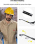 PACIFIC PPE 2 Pack Safety Glasses - Anti-fog, Scratch Resistant Clear Wraparound Lab Goggles with Adjustable Grips