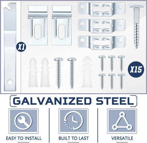 15 Set 1 15 Yaocom Frame Lock Security Hanging Kits T-Screw Security Artwork Picture Hangers with T-Head Screws