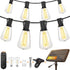 BLIATLUS 25FT Solar String Lights Outdoor Waterproof with Remote Control 8+2 Shatterproof LED