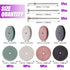 Swpeet 52Pcs Polishing Wheels Kit - 40Pcs Mixed Colors Silicone Rubber Polishing Wheels + 12 Mandrel Shank for Rotary