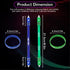 Roucerlin 2 8.5In Colors Pen Spinning with Silicone Bracelet, Metal Heads Gaming Finger Pen, Weighted Rotating