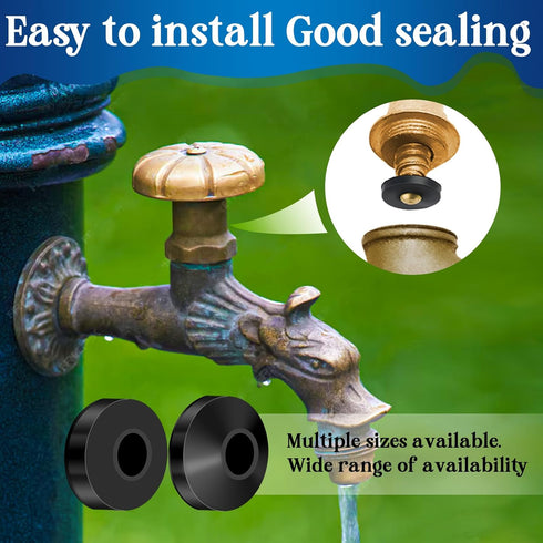 37 Size 3-in-1 Spigot Repair Washers & Hose Gasket & Faucet O-Rings Kit, 1075 Pcs Universal Plumbing Rubber Washers
