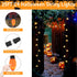 C9 25FT C9 27 Bulbs, LED Orange Halloween Lights, Halloween String Lights with Orange LED Hanging Decoration Light