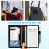 ACdream Server Books for Waitress - Cute Pocket Leather Money Organizer Wallet, Cash Check Bill Receipt Holder, Black