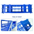 3 Packs Plastic Test Tube Rack, 60 Holes Holder for 16mm Tubes, Blue, Detachable