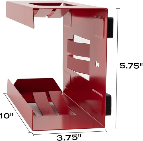 EHOMEA2Z Magnetic Glove Holder,Glove Box Holder,Glove Dispenser,Durable Coated Steel,Space Saving Design for Work,Shop