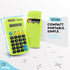Pocket Size Calculator 8 Digit, Dual Power, Large LCD Display, School Student Desktop Accounting (Pack of 6) - Emraw