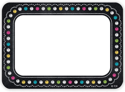 Chalkboard Brights Name Tags by Teacher Created Resources (5623)