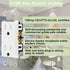 White Outlet,Greencycle 110V Outlet,4 Pack 15 Amp Decora Tamper Resistant Outlet,5-15R,3 Wire Square Outlet Wall Plug,Residential Commercial Grade,Ultra-Slim,Heavy Duty,Self-Grounding,UL/Cul