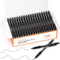 Shuttle Art Black Gel Pens, 100 Pack Retractable Medium Point Rollerball Gel Ink Pens for Office School