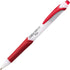 Pentel GlideWrite Ballpoint Pen with TechniFlo Ink, 1.0mm Medium Line, Assorted Ink, Pack of 6