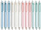 U Brands U-Eco Recycled Gel Click Pens, Set of 12, Pastel Speckle, Medium Point, Black Ink