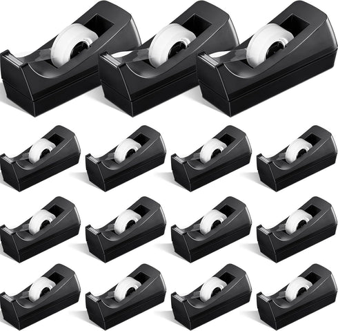 Colarr 15 Pack Desktop Tape Dispenser Non Skid Base for Office Home, Tape Not Included