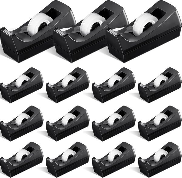 Colarr 15 Pack Desktop Tape Dispenser Non Skid Base for Office Home, Tape Not Included