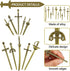 Hicarer 30 Pieces Antique Swords Knife Bookmarks, Sword Charms Pendants for Book Lovers, DIY Crafting (Anti Brass)