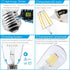 Dimmable Vintage Edison LED Bulb, Antique 40W Equivalent, E26 Light Bulb, 400 Lumens Warm White 2700K, Pack of 6