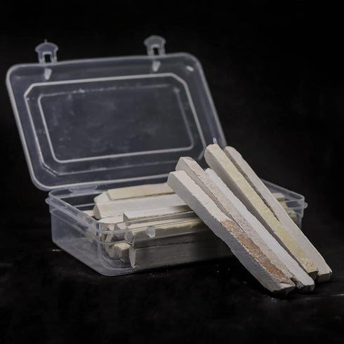 Iram Edible Natural Stone Slate Pencils - Premium Quality White Chalk - 45 Pieces
