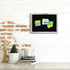 Black Felt Bulletin Board with Wood Frame, Pin Board for Office, Home, Kitchen, and School with Pins and Anchors