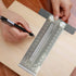 Ultra Precision Woodworking Marking T Rulers, Layout Work Scribe Line Ruler with Holes, Carpenter Measuring Tool (200mm)